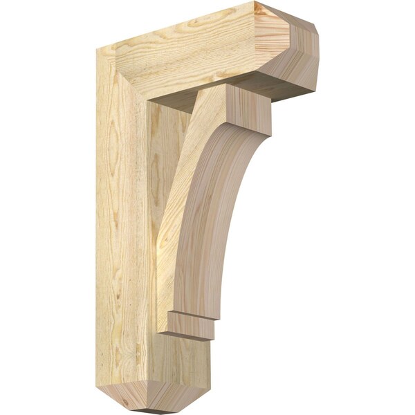 Ekena Millwork Imperial Craftsman Rough Sawn Bracket w/ Offset Brace, Douglas Fir, 8"W x 20"D x 32"H BKT0806X20X32IMP04RDF - main